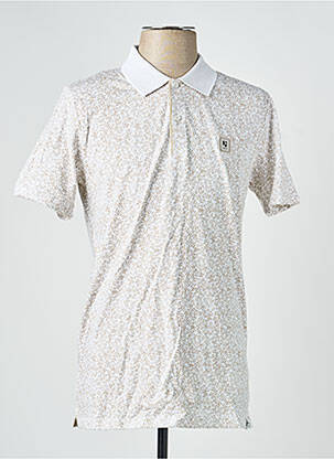 Polo tissage jersey manches courtes beige GARCIA homme