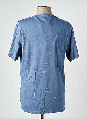 T-shirt coupe cintrée manches courtes bleu ECOALF homme