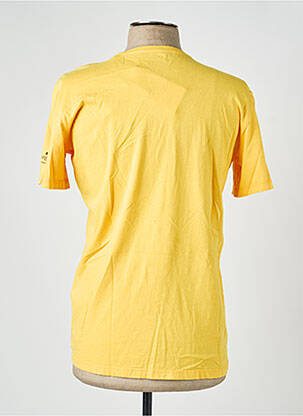 T-shirt coupe cintrée manches courtes jaune ECOALF homme