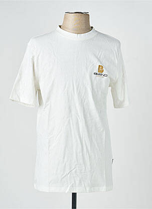 T-shirt coupe cintrée manches courtes beige BLEND homme