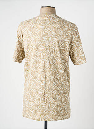 T-shirt coupe cintrée manches courtes beige GARCIA homme