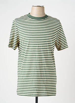 T-shirt coupe cintrée manches courtes vert BLEND homme