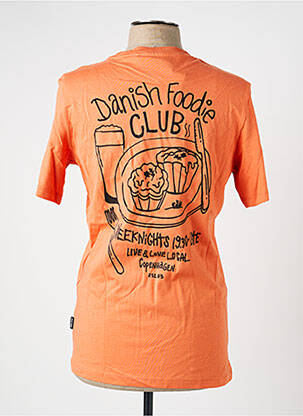 T-shirt coupe cintrée manches courtes orange BLEND homme