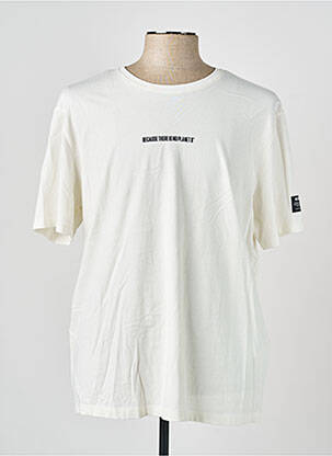 T-shirt coupe cintrée manches courtes beige ECOALF homme