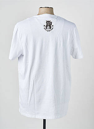 T-shirt bio manches courtes blanc SKULLS MACHINE homme