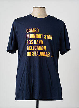 T-shirt bio manches courtes bleu RAOUL ET MARCELLE homme