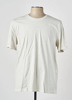 T-shirt coupe cintrée manches courtes beige ECOALF homme