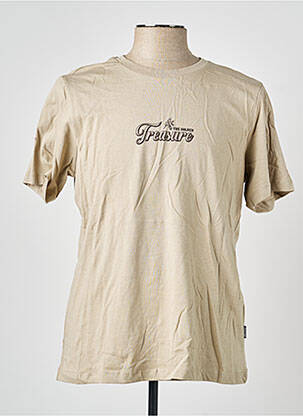 T-shirt coupe cintrée manches courtes beige BLEND homme