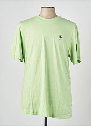 T-shirt stretch manches courtes vert BLEND homme