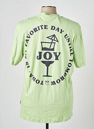 T-shirt stretch manches courtes vert BLEND homme