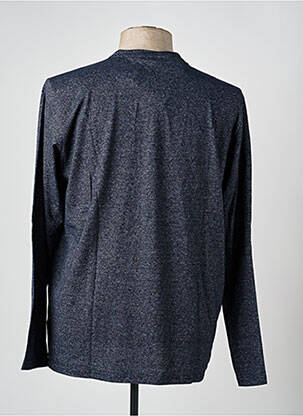 T-shirt coupe cintrée manches longues bleu GARCIA homme