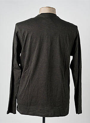 T-shirt coupe cintrée manches longues vert GARCIA homme