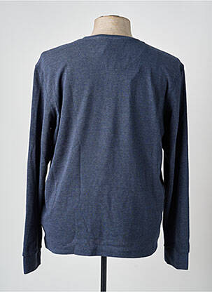 T-shirt tissage chiné manches longues bleu BLEND homme