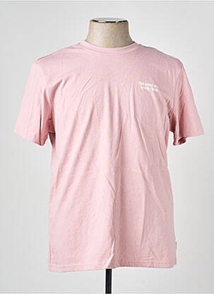 T-shirt coupe cintrée manches courtes rose BLEND homme