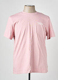 T-shirt coupe cintrée manches courtes rose BLEND homme
