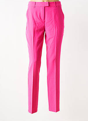 Pantalon slim tissage popeline taille normale rose BRANDTEX femme