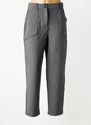Pantalon droit stretch taille normale gris B.YOUNG femme
