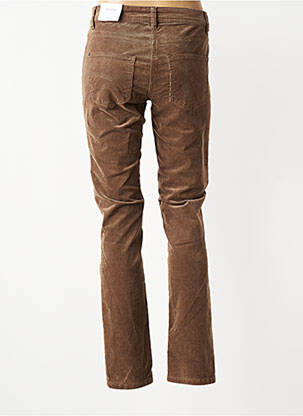 Pantalon droit stretch taille normale marron BRANDTEX femme