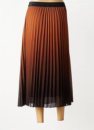 Jupe longue coupe droite marron LOLA ESPELETA femme