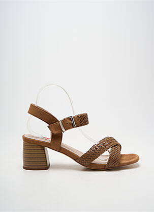 Sandales/nu pieds talon bottier talon de 7 à 9cm marron MTNG femme