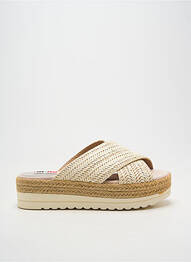 Mules/sabots type de semelle amortissante talon de 4 à 6cm beige MTNG femme