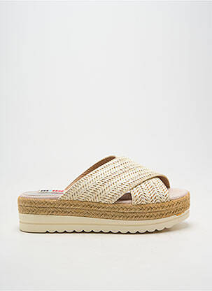 Mules/sabots type de semelle amortissante talon de 4 à 6cm beige MTNG femme
