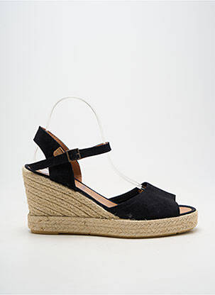 Espadrilles fermeture boucle(s) talon de 7 à 9cm noir VERBENAS femme