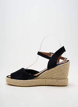 Espadrilles fermeture boucle(s) talon de 7 à 9cm noir VERBENAS femme
