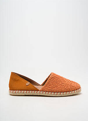 Espadrilles bout rond talon plat jusqu'à 3cm orange VERBENAS femme
