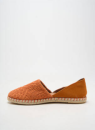 Espadrilles bout rond talon plat jusqu'à 3cm orange VERBENAS femme