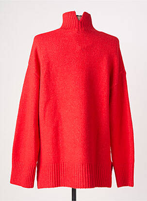Pull coupe cintrée manches longues rouge B.YOUNG femme