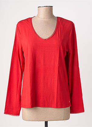 T-shirt manches longues manches longues rouge JULIE GUERLANDE femme