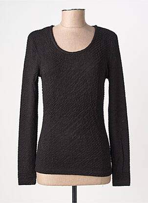 Top tissage jersey manches longues noir B.YOUNG femme