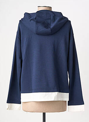 Sweat-shirt à capuche stretch manches longues bleu B.YOUNG femme