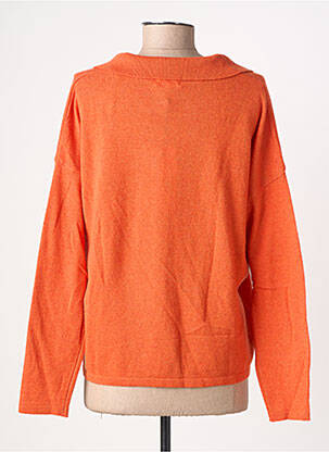 Pull coupe cintrée manches longues orange LOLA ESPELETA femme