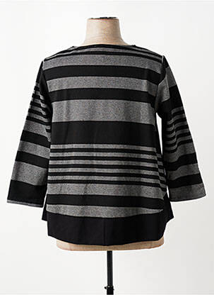 Pull coupe droite manches longues noir OTTANTOTTO femme