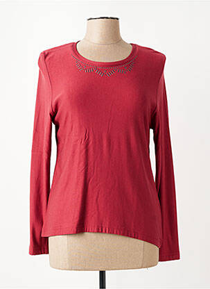 T-shirt manches longues manches longues rouge GRIFFON femme