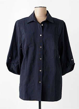Veste casual coupe droite bleu GRIFFON femme