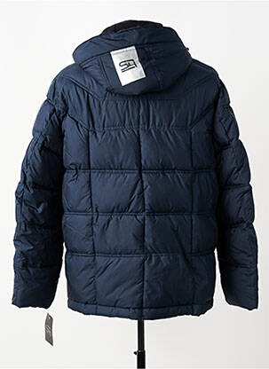 Doudoune manches longues a capuche bleu S4 JACKETS homme