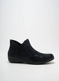 Bottines/boots tissage satiné talon plat jusqu'à 3cm noir LONGO femme