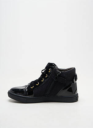 Bottines/boots tissage satiné bout rond noir LILYBELLULE fille