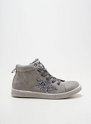 Bottines/boots tissage tissage pailleté bout rond gris LILYBELLULE fille