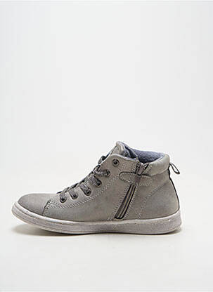 Bottines/boots tissage tissage pailleté bout rond gris LILYBELLULE fille