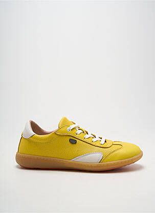 Baskets semelle amovible bout rond jaune ON FOOT homme