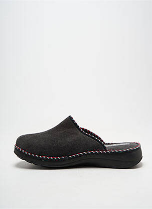 Chaussons/pantoufles bout rond bout rond gris FARGEOT unisexe