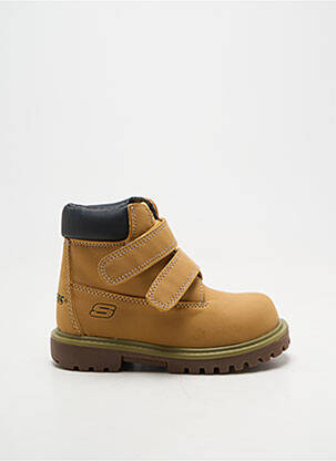 Bottines/boots talon bas talon bas marron SKECHERS garçon