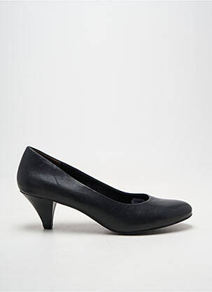 Escarpins tissage satiné talon de 4 à 6cm noir TAMARIS femme