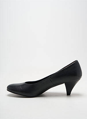 Escarpins tissage satiné talon de 4 à 6cm noir TAMARIS femme