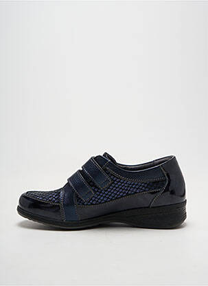 Baskets matière lisse talon plat jusqu'à 3cm bleu BOISSY femme