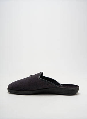 Chaussons/pantoufles bout rond bout rond gris FARGEOT homme